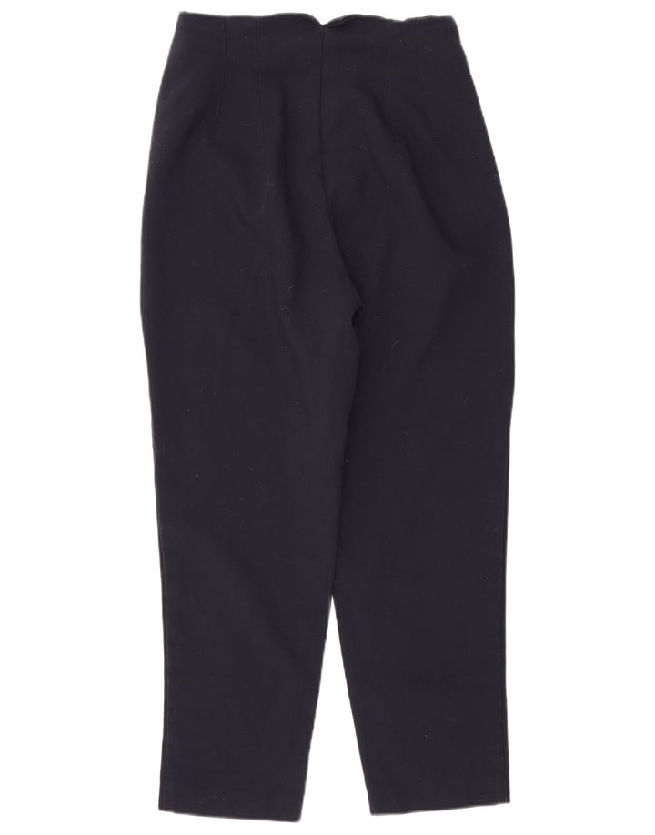 Pantaloni tăiați conici pentru femei Zara Mediu L28 L25 Poliester bleumarin