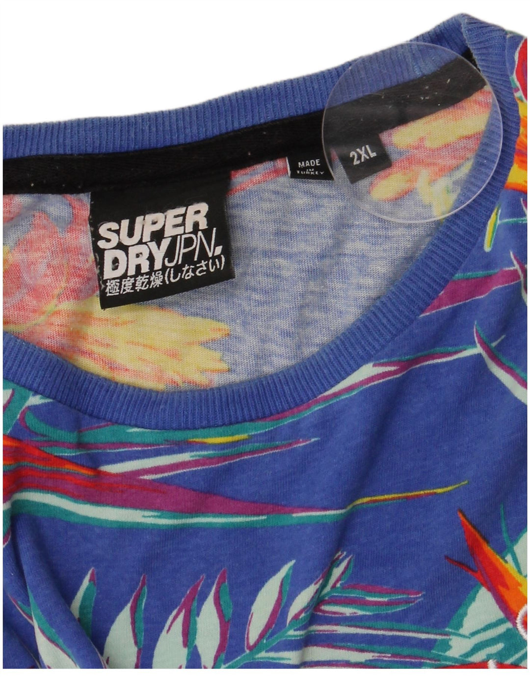 Tricou grafic pentru bărbați SUPERDRY Top 2XL Albastru Floral