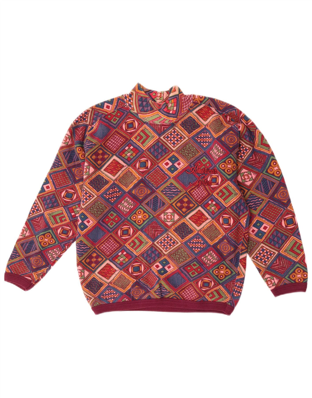 Pulover pentru damă American System UK 6 XS Patchwork multicolor