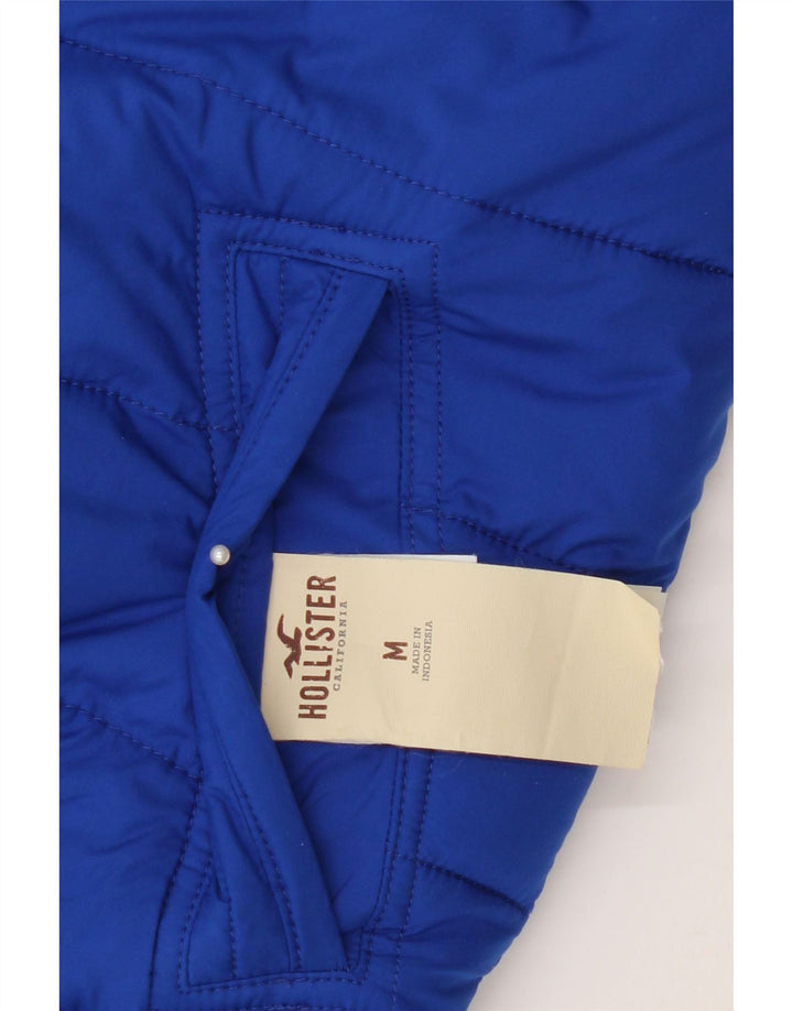 Hollister Mens Reversible Padded Gilet UK 38 Medium Bleumarin Poliester