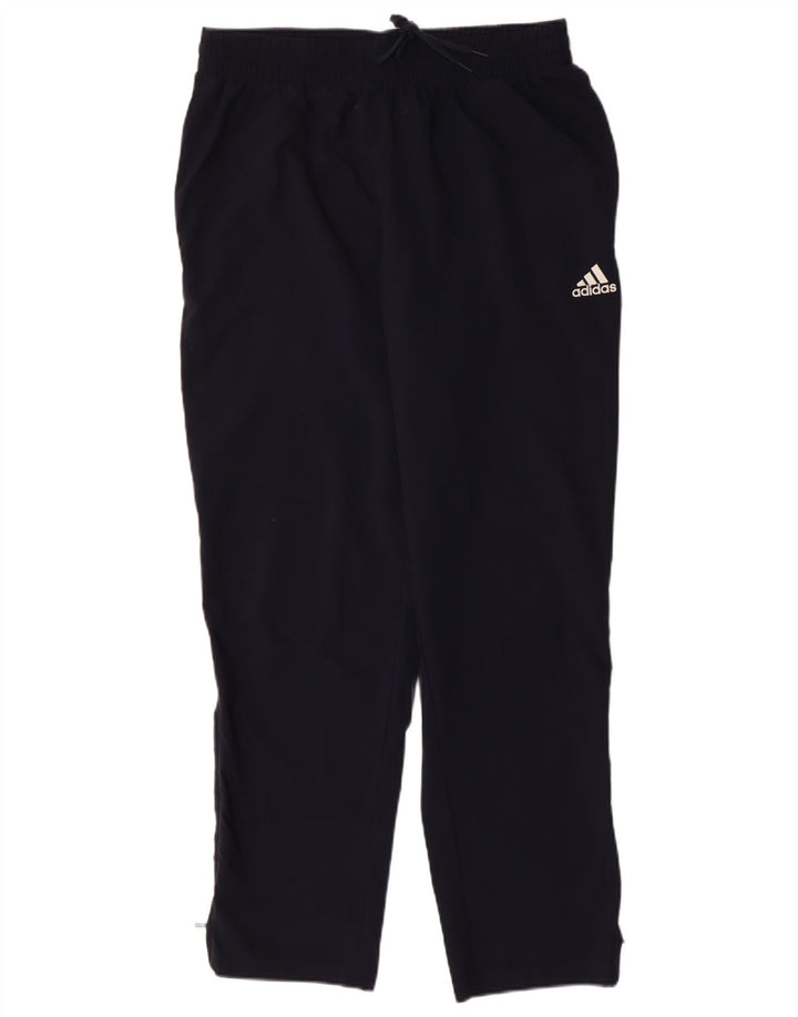 ADIDAS Mens Tracksuit Trousers Large  Navy Blue Polyester