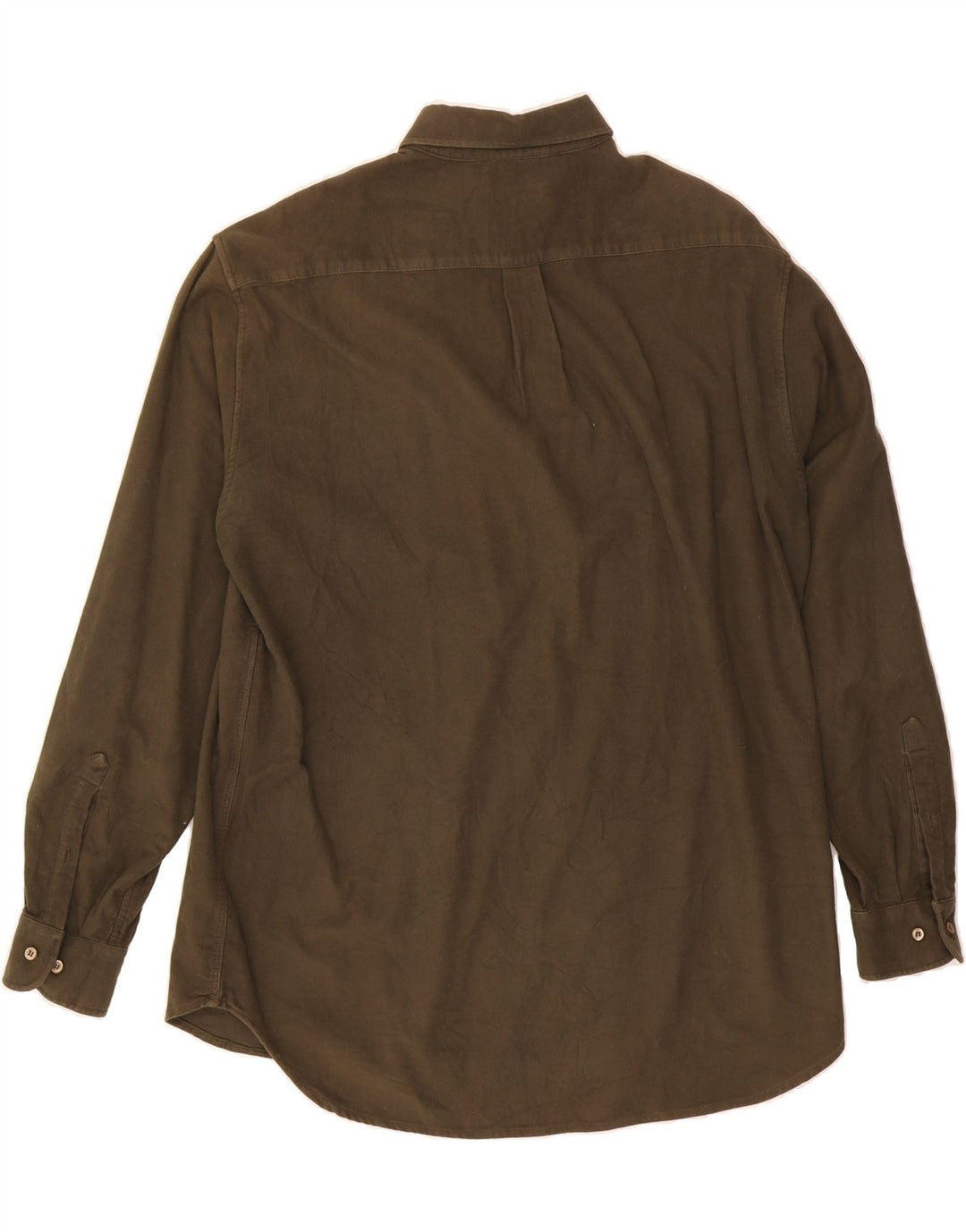 BELFE & BELFE Mens Shirt Size 44 XL Khaki Cotton Vintage Belfe & Belfe and Second-Hand Belfe & Belfe from Messina Hembry 