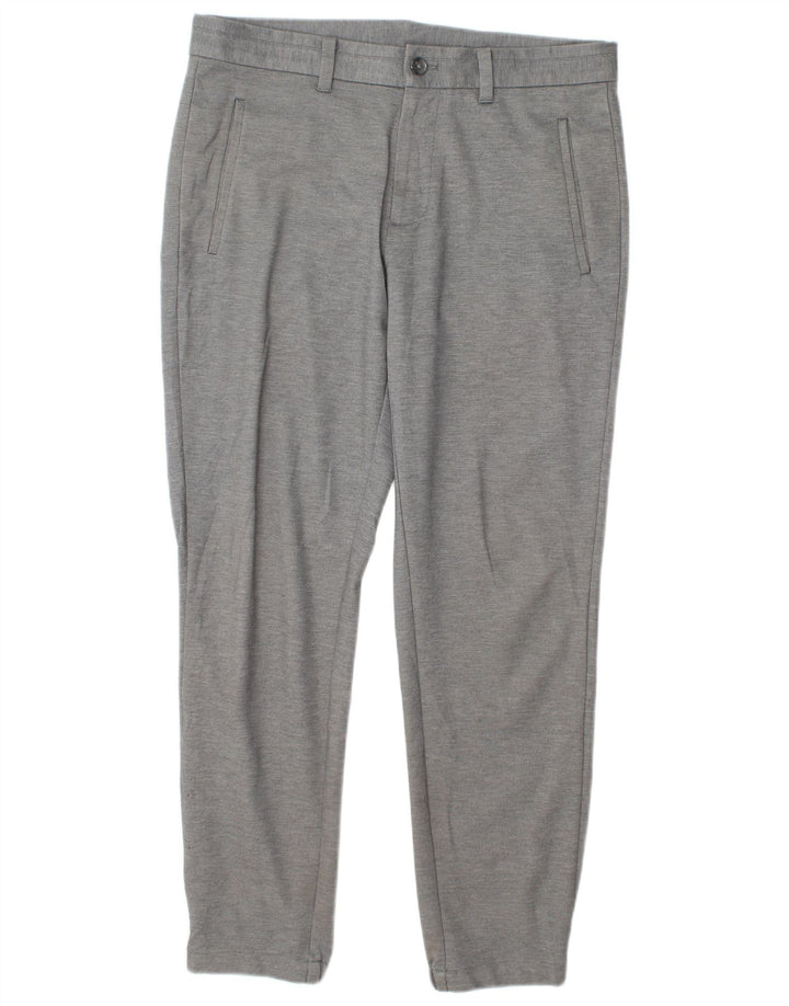 Pantaloni chino Calvin Klein pentru bărbați, W32 L30, poliester gri