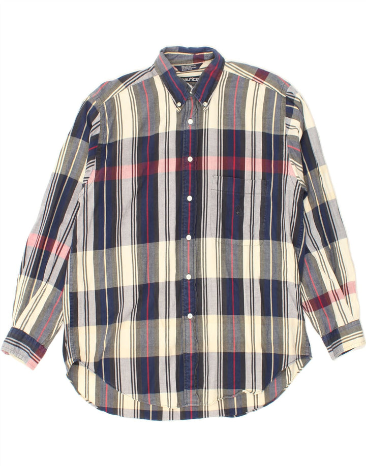 NAUTICA Mens Shirt Large Multicoloured Check Cotton Vintage Nautica and Second-Hand Nautica from Messina Hembry 