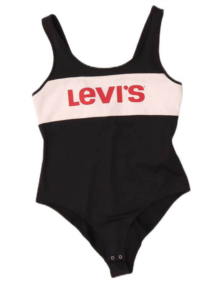 Body grafic Levi's pentru femei UK 12 Medium Black Colorblock Poliester