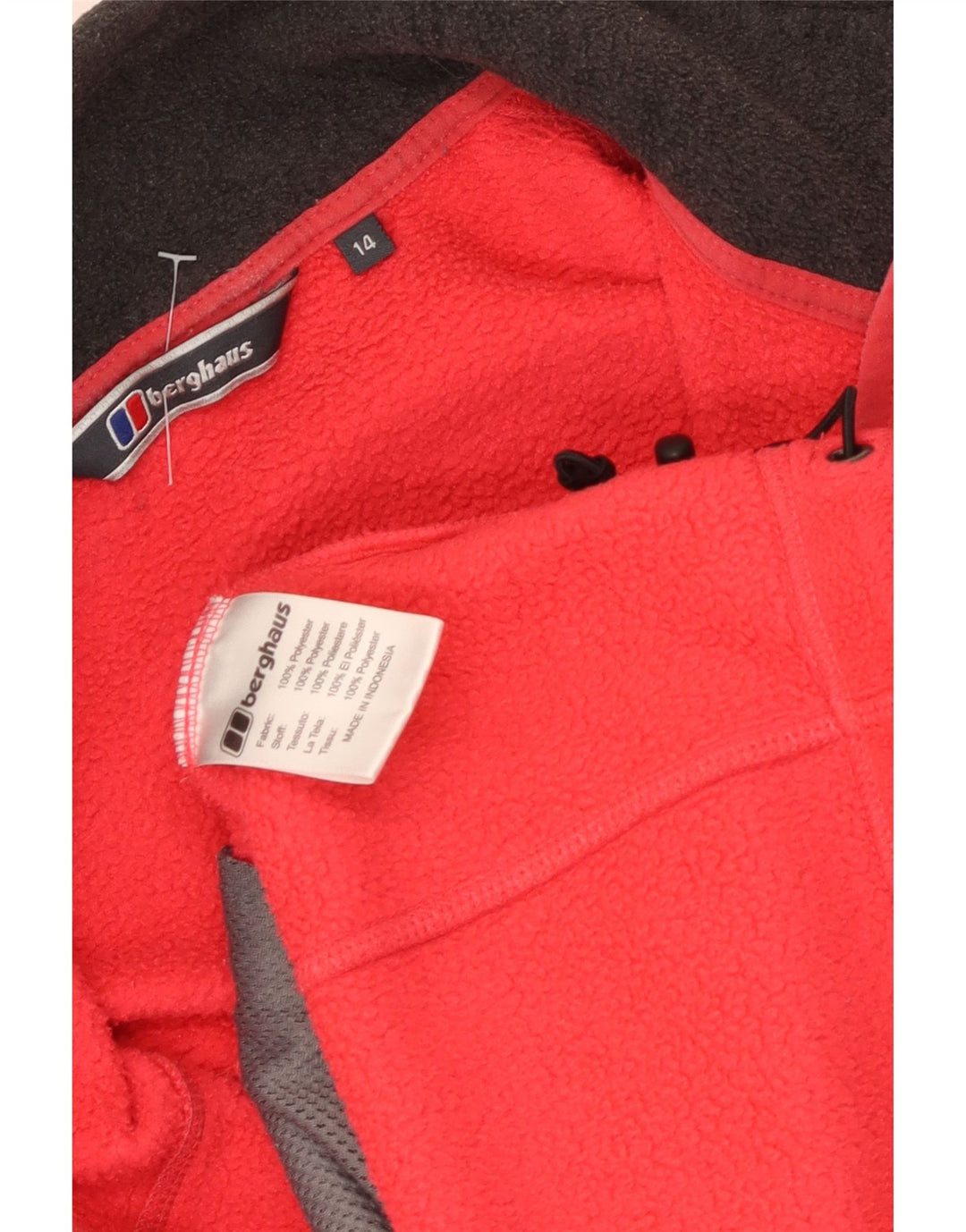 Jachetă fleece pentru femei Berghaus UK 14, mare, roșu, poliester