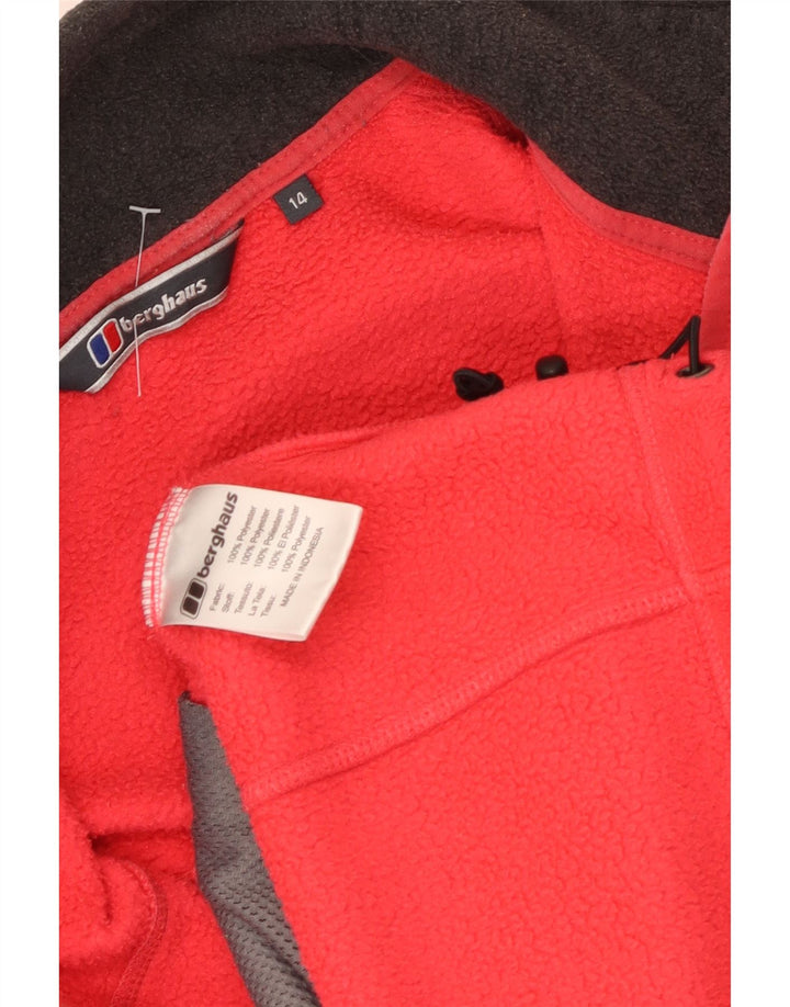 Jachetă fleece pentru femei Berghaus UK 14, mare, roșu, poliester