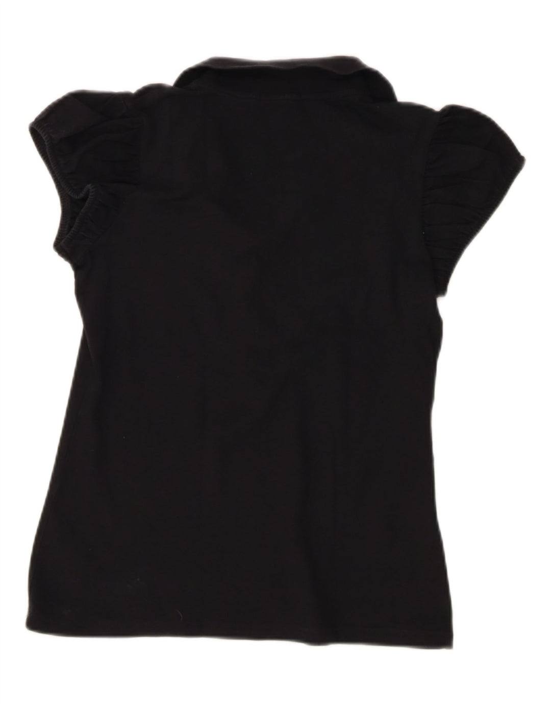 Tricou polo Burberry pentru femei, bumbac mediu negru