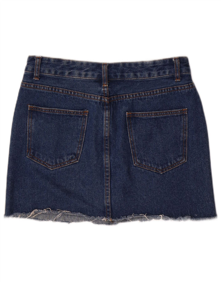 Fusta Mini Denim Vintage pentru Damă Mediu W28 Bumbac Albastru