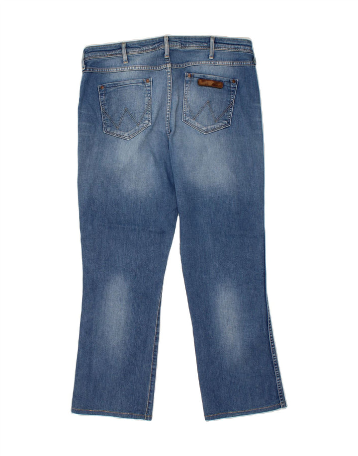 WRANGLER Womens Sara Straight Jeans W34 L27 Blue Cotton Vintage Wrangler and Second-Hand Wrangler from Messina Hembry 