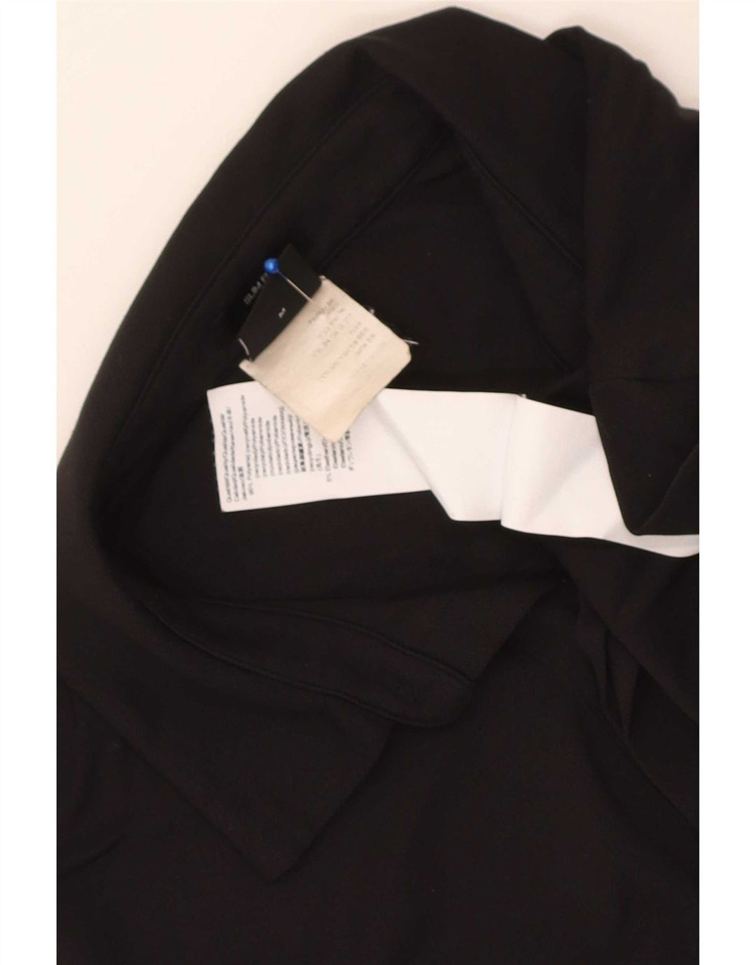 Cămașă polo pentru bărbați Hugo Boss Slim Fit Poliamidă neagră medie