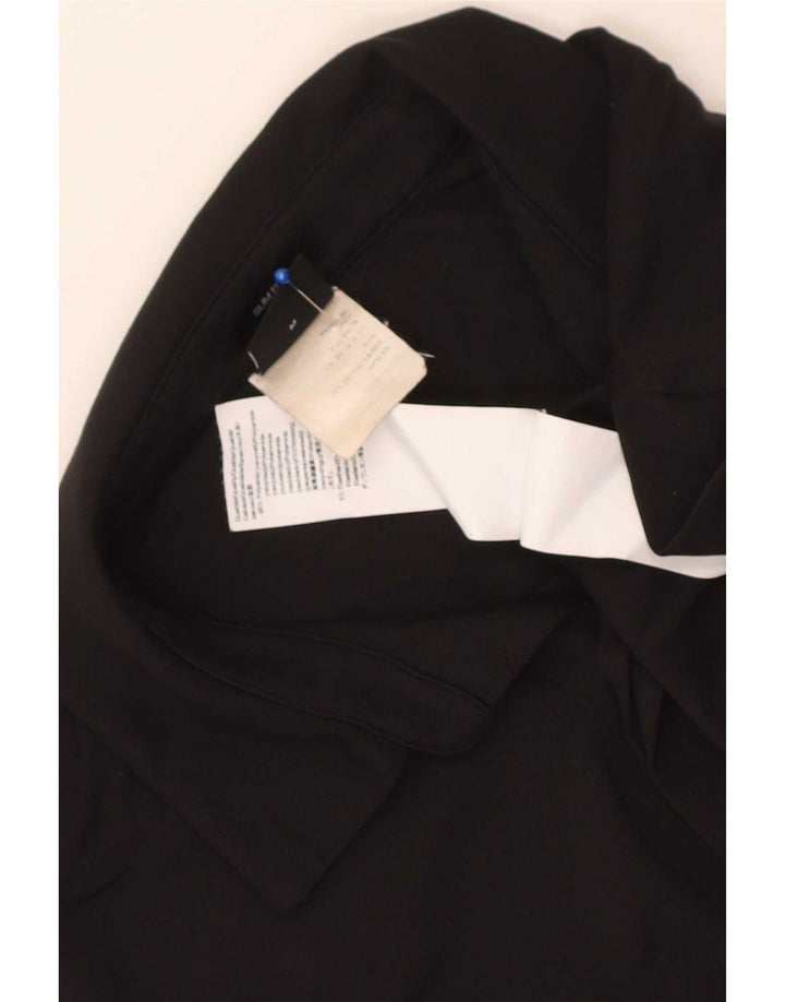 Cămașă polo pentru bărbați Hugo Boss Slim Fit Poliamidă neagră medie