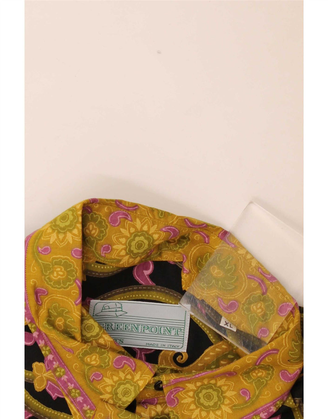 Cămașă Vintage pentru bărbați cu mânecă scurtă XL Negru Paisley