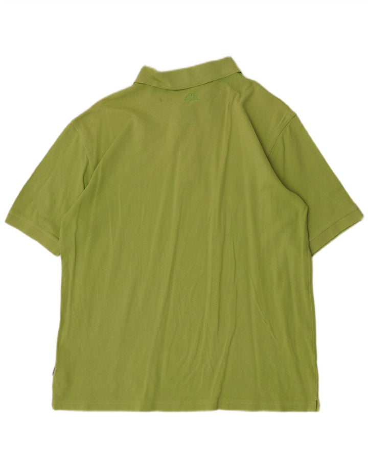 Tricou polo pentru bărbați Kappa, bumbac verde mare