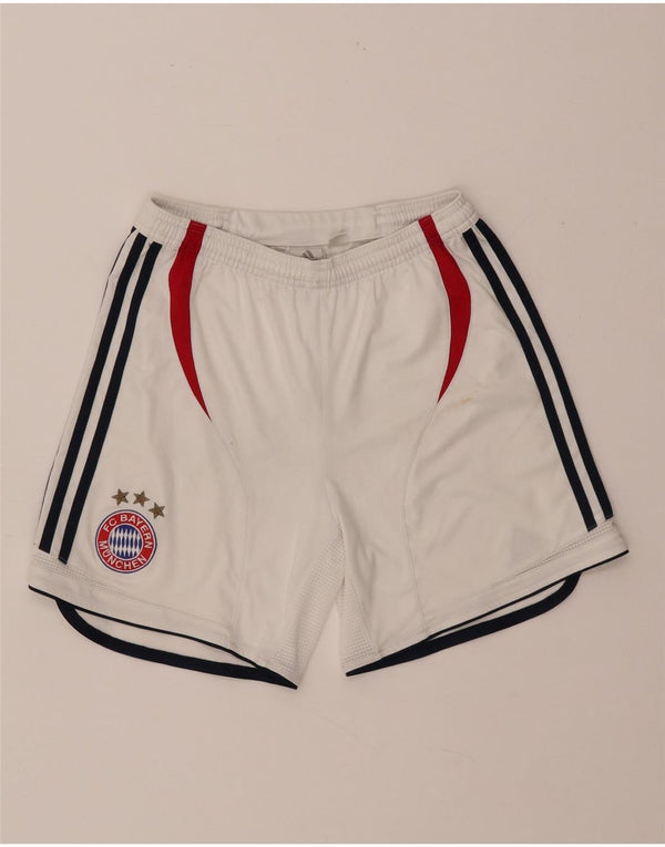 Pantaloni scurți sport Adidas băieți FC Bayern Munchen 13-14 ani poliester alb