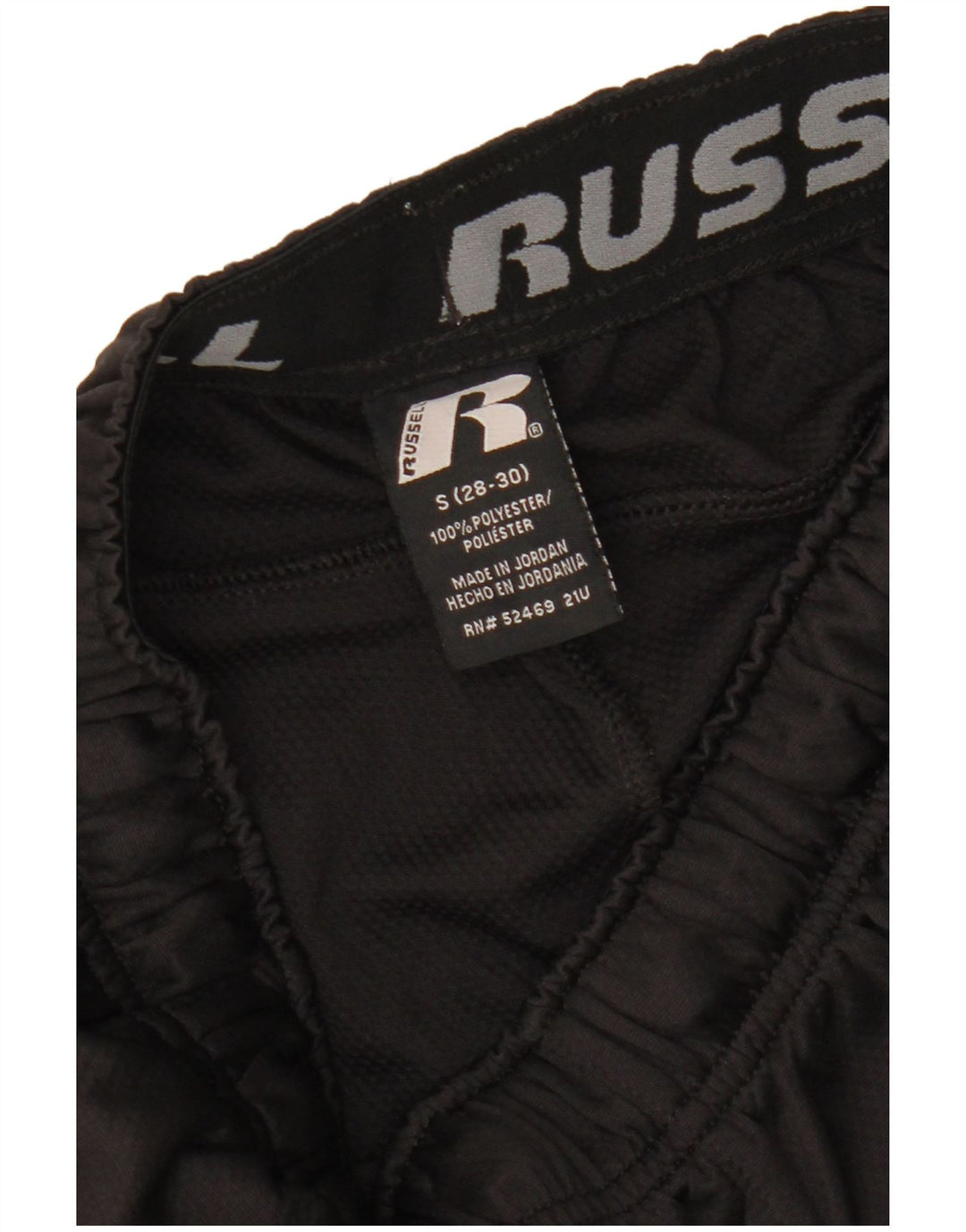 Pantaloni scurți sport Dri-Power pentru bărbați RUSSELL ATHLETIC, poliester negru mic