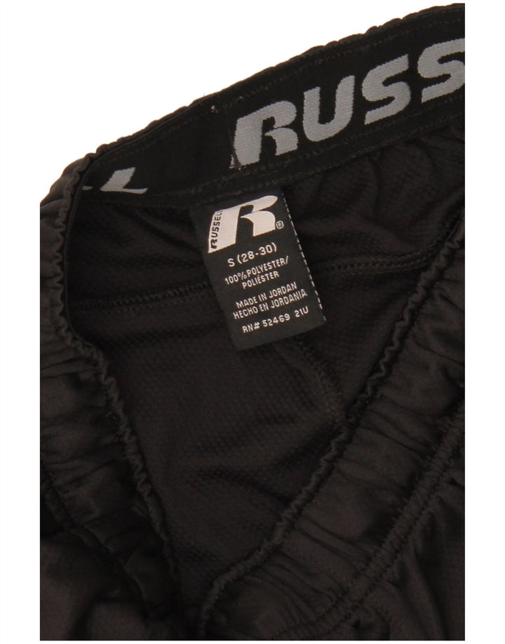 Pantaloni scurți sport Dri-Power pentru bărbați RUSSELL ATHLETIC, poliester negru mic