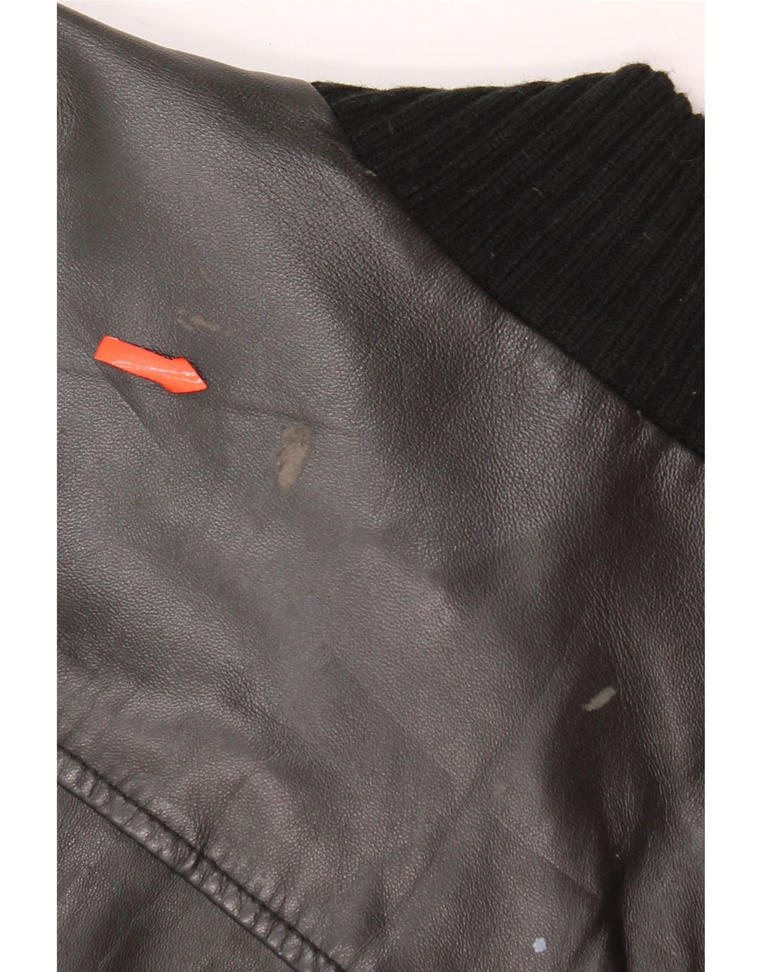 Jachetă Bomber din piele pentru bărbați Conbipel IT 48 Medium Black Leather