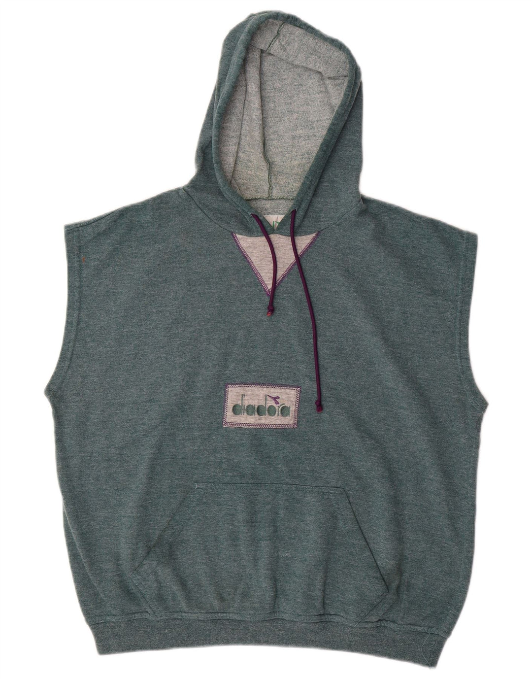 DIADORA Pulover fără mâneci pentru bărbați din bumbac mare albastru