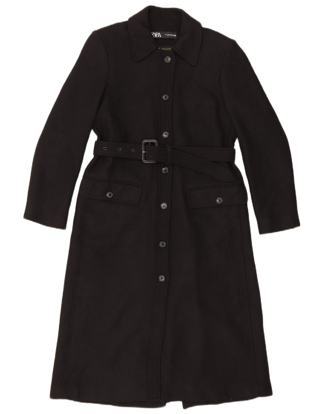 Pardesiu pentru femei Zara UK 14 Medium Negru Lână