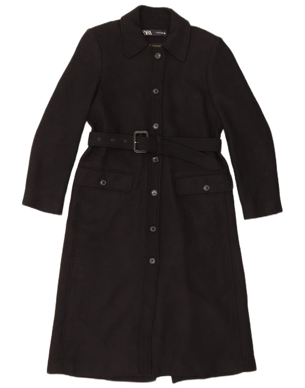 Pardesiu pentru femei Zara UK 14 Medium Negru Lână