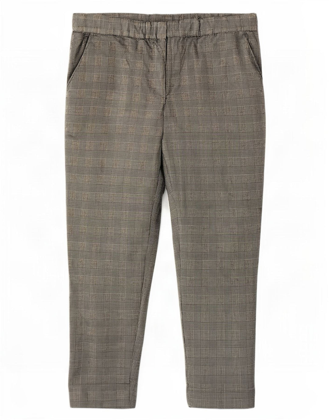 Pantaloni decupați Cos pentru femei EU 40 Medium W32 L24 Lână cu carouri gri