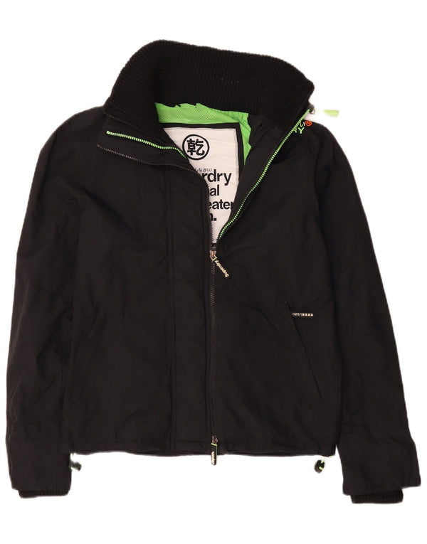 Jachetă de ploaie Superdry Windcheater pentru bărbați UK 36 Small Black Nylon