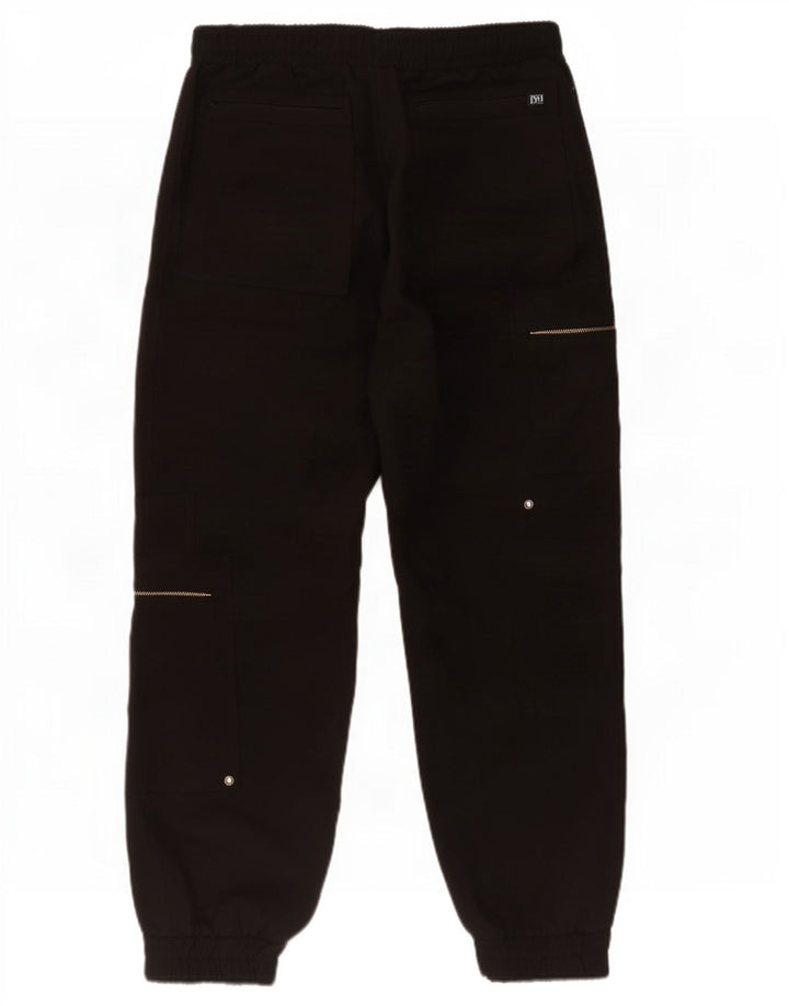 Pantaloni de jogging crop pentru femei Zara Pantaloni cargo mari L30 L26 Negri