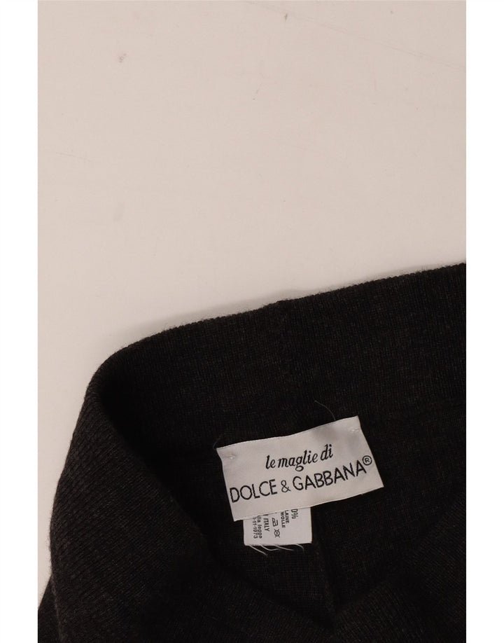 Leggings pentru femei Dolce & Gabbana IT 42 Lână gri mediu
