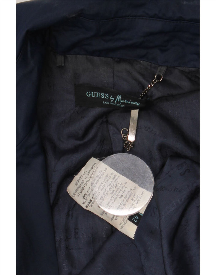 Trenci pentru femei Guess By Marciano IT 42 Medium Bluemarin Bumbac