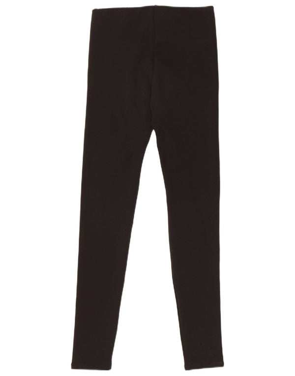 Zara Womens Leggings UK 8 Small Black Polyester