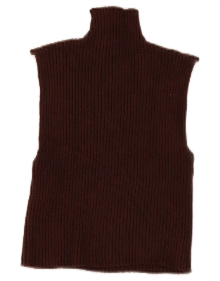 Top cu vestă pentru femei Zara UK 8 mic maro viscoză