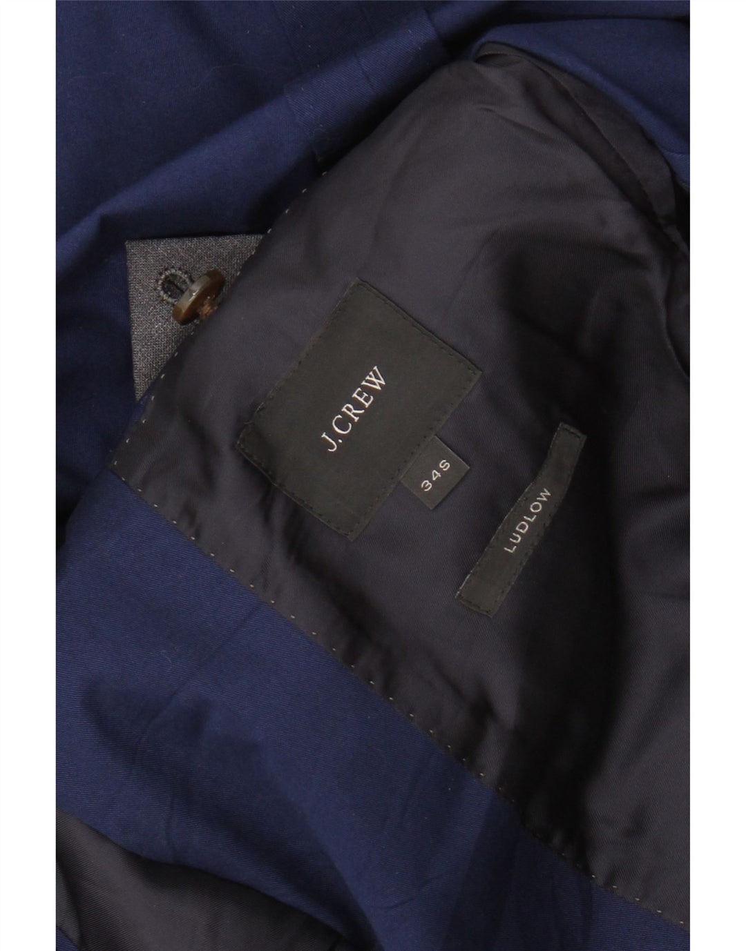 J. Crew Jachetă pentru bărbați Ludlow, cu 2 nasturi, de culoare subțire, UK 34 XS Albastru