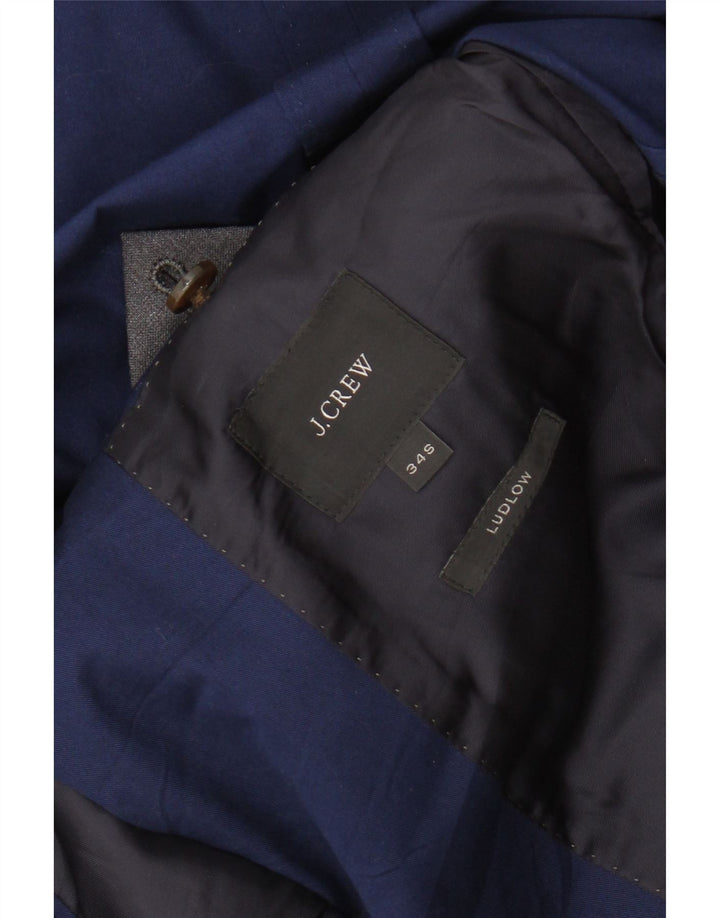 J. Crew Jachetă pentru bărbați Ludlow, cu 2 nasturi, de culoare subțire, UK 34 XS Albastru