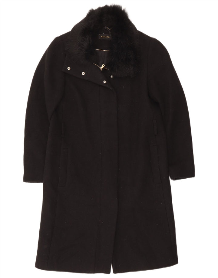 Palton Massimo Dutti Femei EU 40 Medium Negru