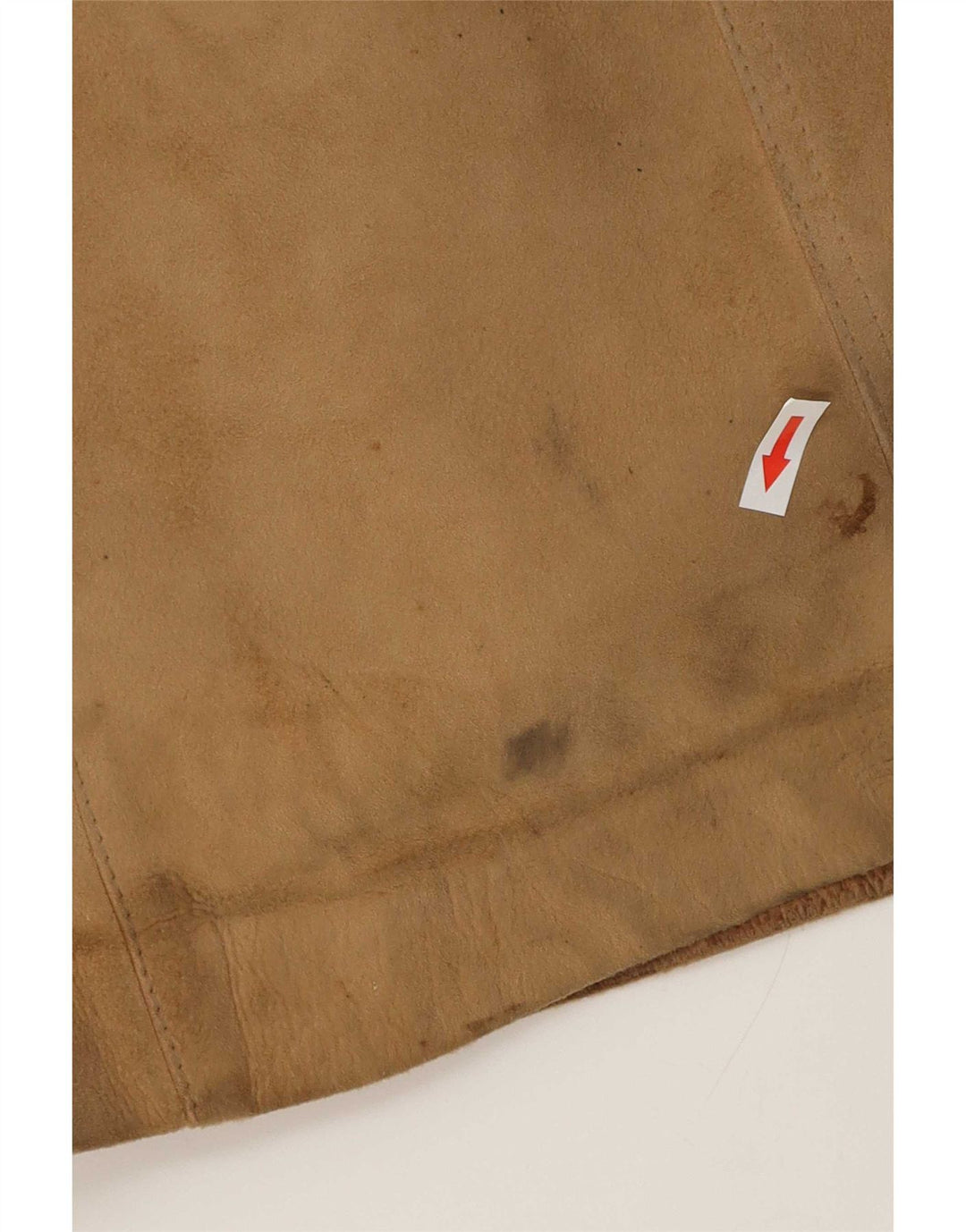 Palton din shearling vintage pentru femei UK 14 Medium Beige Piele