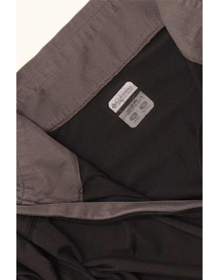 Top de trening Columbia Omni Dry, cu fermoar și gât, negru mediu