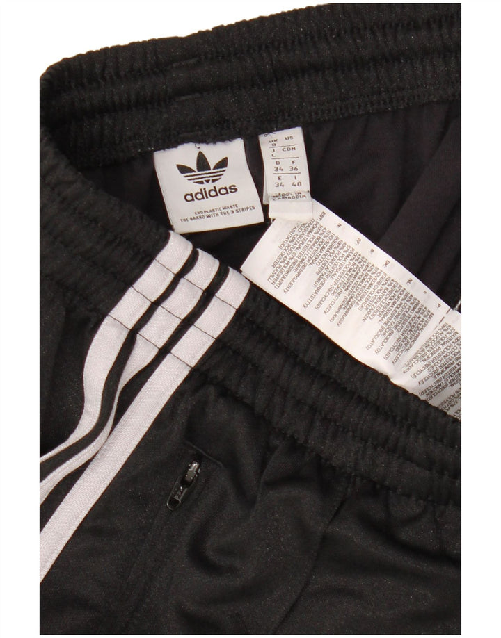 Pantaloni de trening ADIDAS pentru femei UK 8 Poliester negru mic