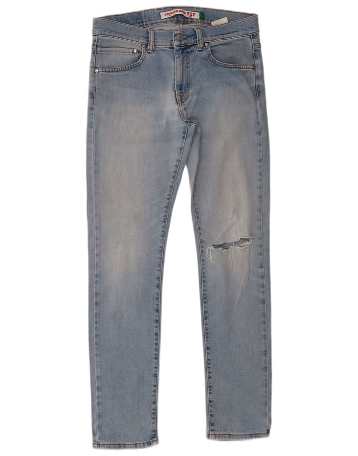 Blugi slim pentru femei Carrera 717 Distressed W33 L31 Bumbac albastru