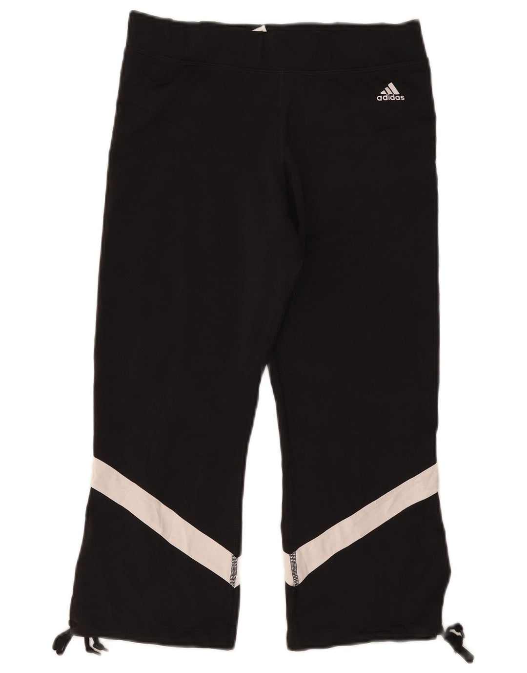 Leggings Capri Adidas pentru femei UK 14, mare, negru, poliester color bloc