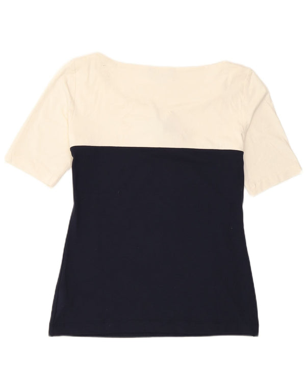 Bluză pentru femei Luisa Spagnoli Top UK 10 Small White Colorblock Viscose