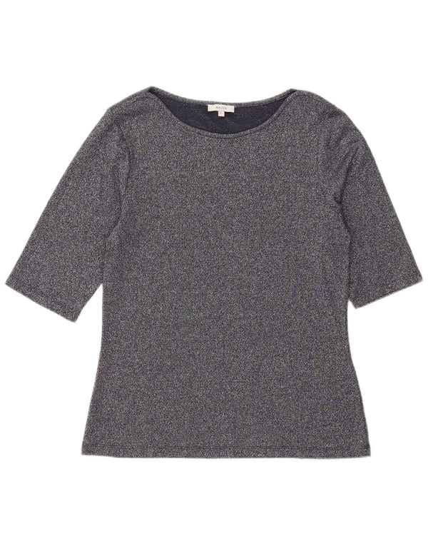 Reiss Top pentru femei cu mâneci 3/4 Marea Britanie 14, mare, bleumarin, viscoză cu pături