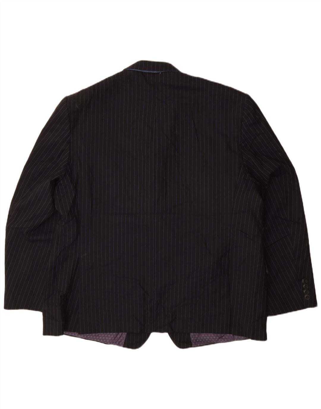 Jachetă pentru bărbați Marks & Spencer, cu 2 nasturi, Marea Britanie 48 4XL, bleumarin, cu dungi