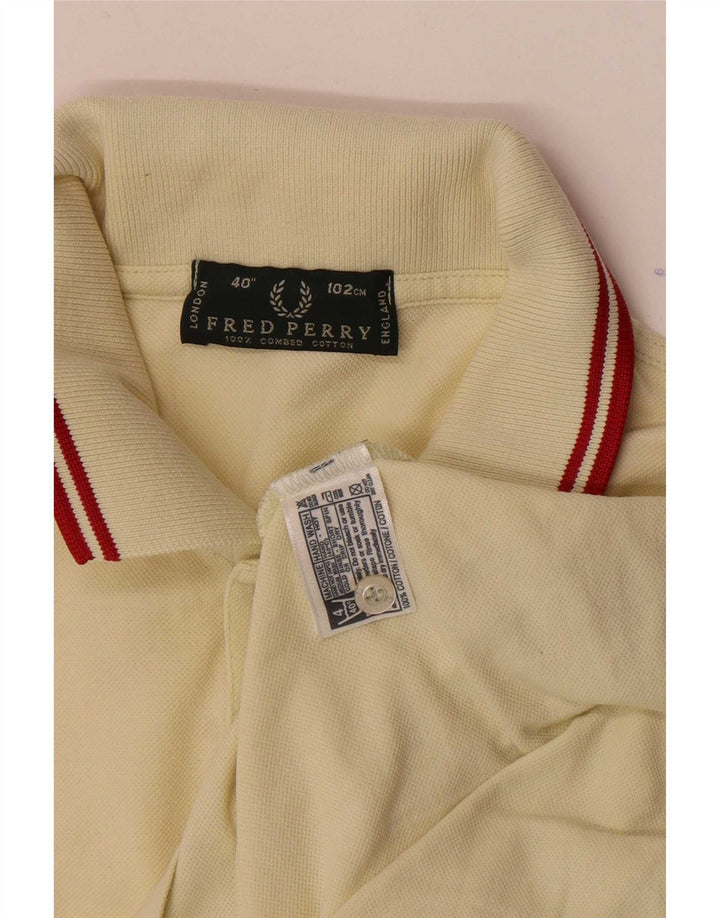 Cămașă polo Fred Perry pentru bărbați, bumbac galben mediu