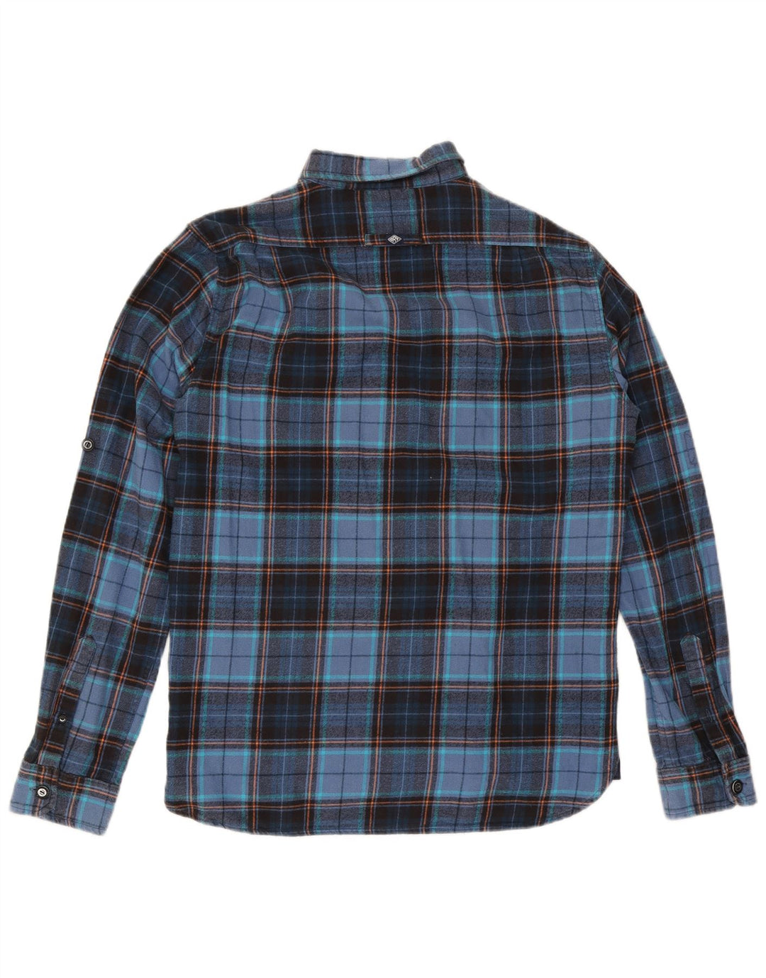 Cămașă de flanel pentru bărbați Superdry XL, bumbac cu carouri bleumarin