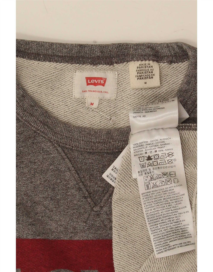 Pulover cu grafic pentru femei Levi's Pulover Clasic cu pături gri mediu