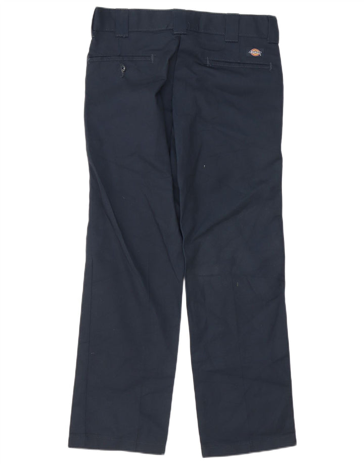 DICKIES Pantaloni chino slim drepti pentru bărbați L30 L30 poliester bleumarin