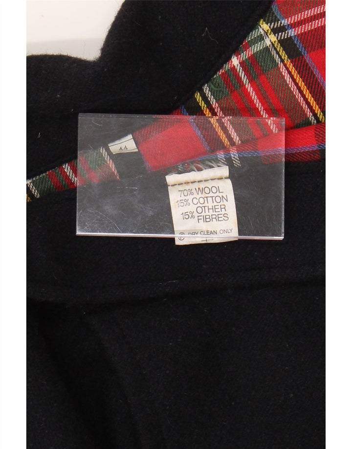 Pardesiu VINTAGE pentru bărbați, cu tăiere lentă, IT 44 XS, lână color block, albastru bleumarin