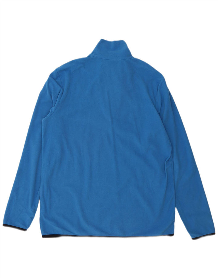Pulover din lână Lotto pentru bărbați, cu fermoar, 2XL, poliester albastru