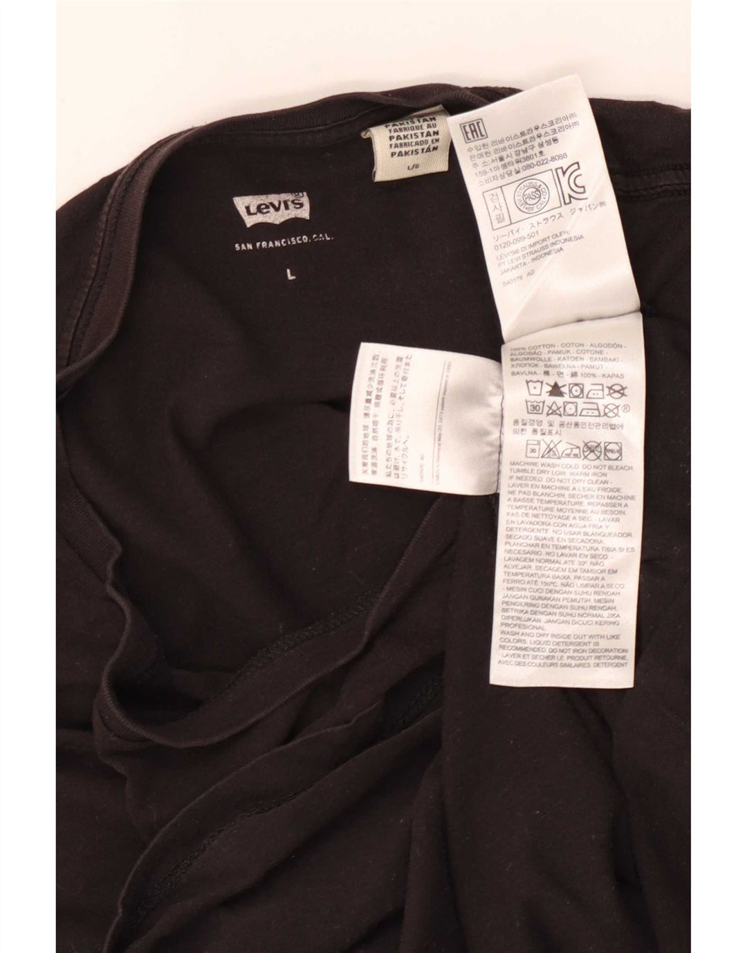 Tricou grafic Levi's pentru femei Top UK 14 Large Black